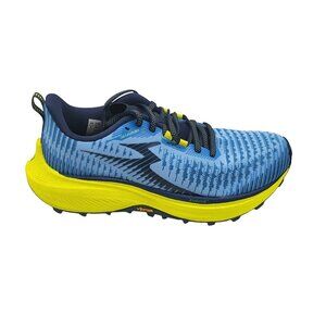 361 Futura Shoes Mens Size 8 Blue Yellow Vibram MegaGrip Trail Running Sneakers